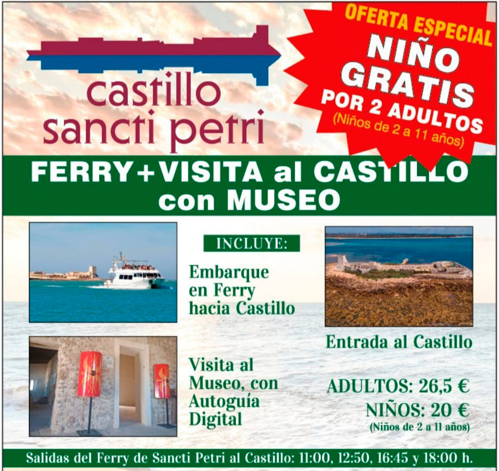 Excursiones al Castillo Sancti Petri en Sancti Patri